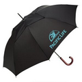 Windpro  Vented Auto Stick Umbrellas w/ Curved Wood Handle